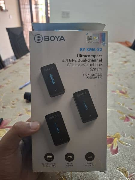 BOYA BY-XM6-S2 2.4GHz Ultra-compact Wireless Microphone System 1