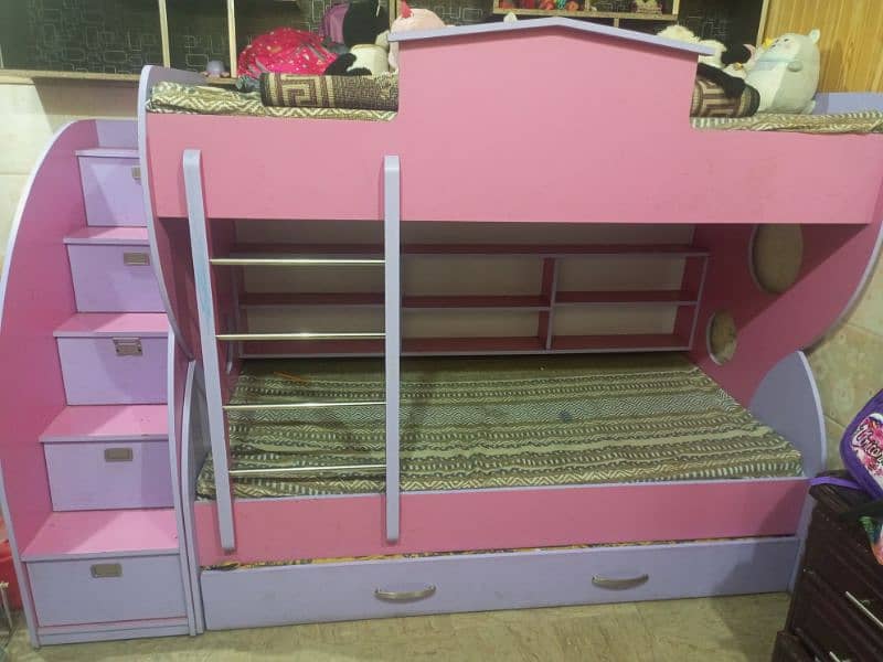 Bunk bed | Kid wooden bunker bed 0