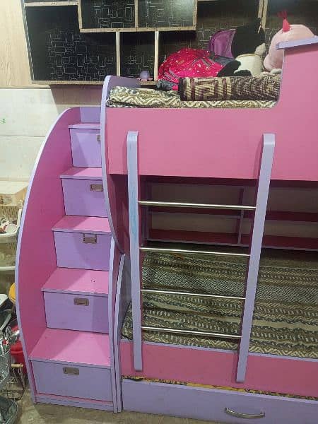 Bunk bed | Kid wooden bunker bed 3