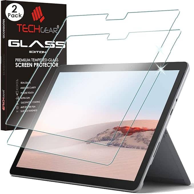 TECHGEAR GLASS Edition [2 Pack] Screen Protectors fits Microsoft 0