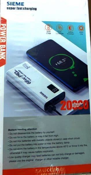 (Urgent Sale) Sieme 20,000 mAh Power Bank (Price Negotiable] 3