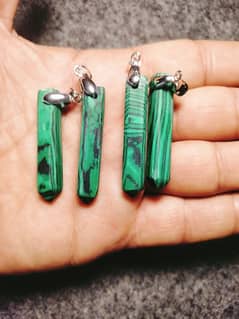 beautiful malachite stone pendant