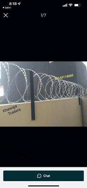 Secure Home with Concertina Barbed Wire Chainlink Fence Razor Wire 4