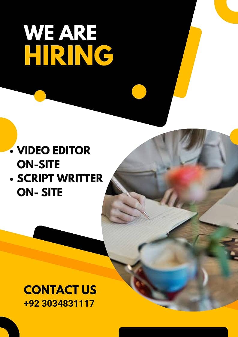 Video Editor Required (on-site/in office) 0