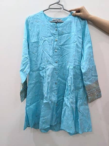 Khaadi Brand New Raw Silk Frock with Tag 2