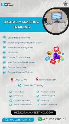 Digital Marketing training in Islamabad DHA 0