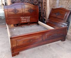 Sheesham wood bed set design