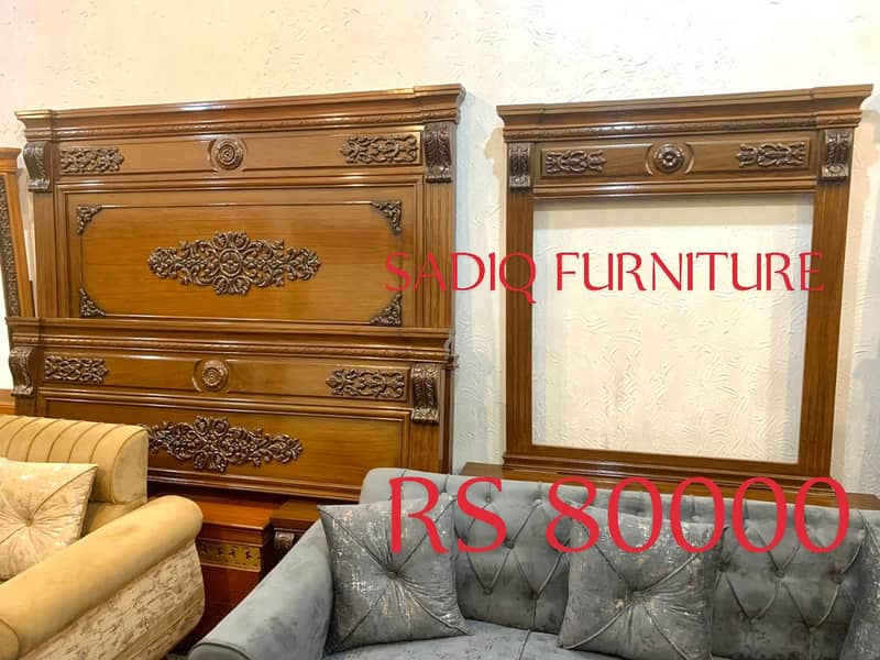 Wooden Bed Set/King Size Furniture/Solid Wood/Bed Sets/Wood Design 15