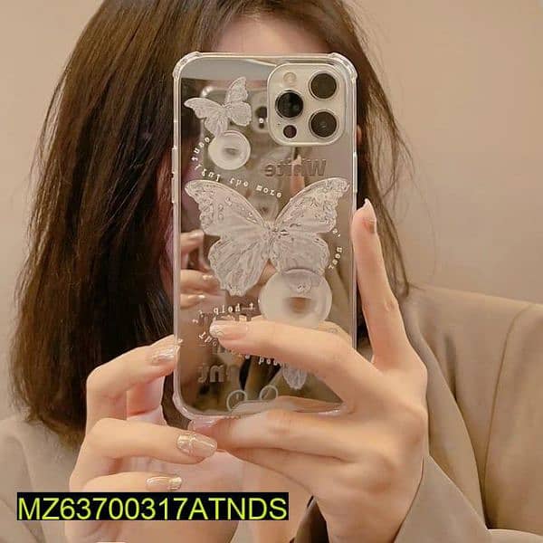 I phone back case only-cute mirror Butterfly Design 0