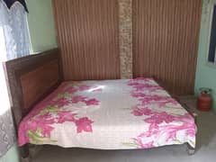 wooden bed urgent sale 0