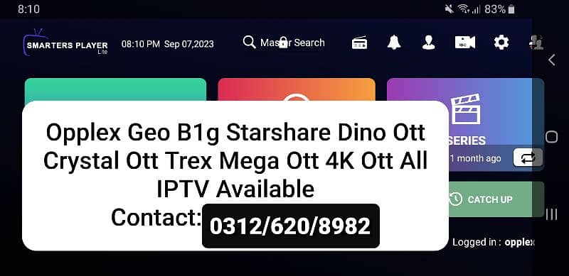 Opplex Dino Mega sansat IPTV Contact: 0312/620/8982 0