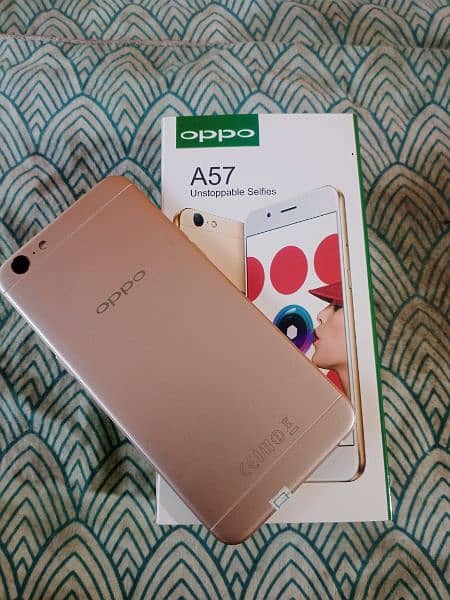 oppo A57 (4/64) ram with box and charger Lush condition 0