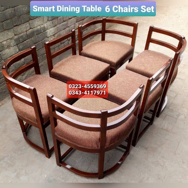 Smart dining table/round dining table/4 chair/6 chair/dining table 2