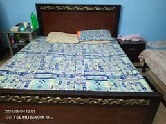 wooden king size bed only 0