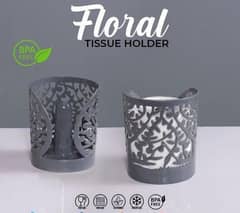 *Flower design tissue holder*