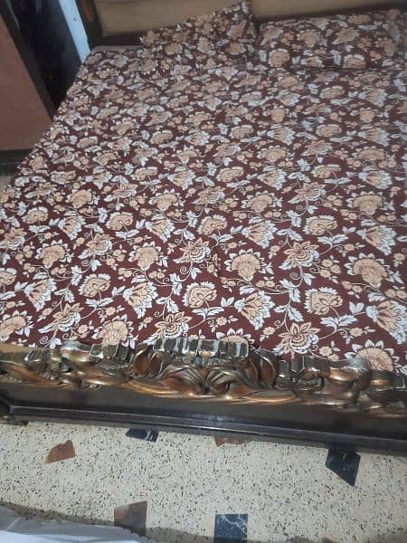 pure chiniot wooden bed set 0