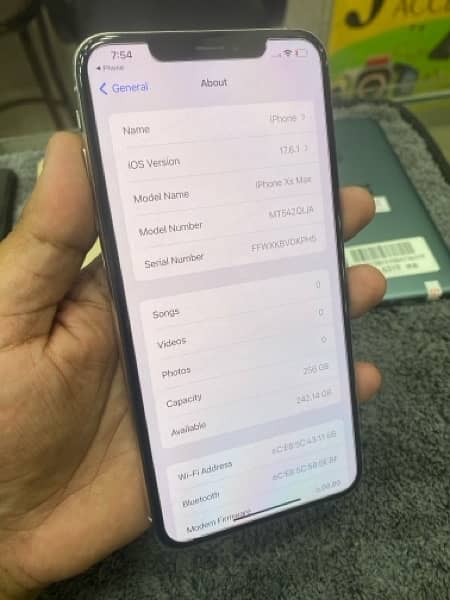 iPhone XS Max 256gb white 83% battery health OFFICIAL PTA APPOVED 2