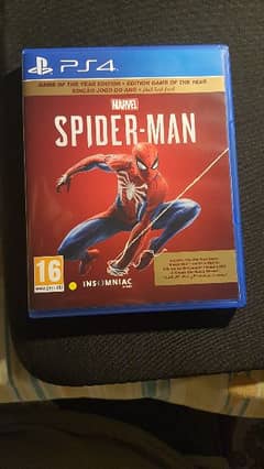 PS4 SPIDERMAN  GAME OF THE YEAR EDITION