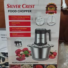 Multifunction Chopper: Juicer & Ice Crusher, Stainless 2000W