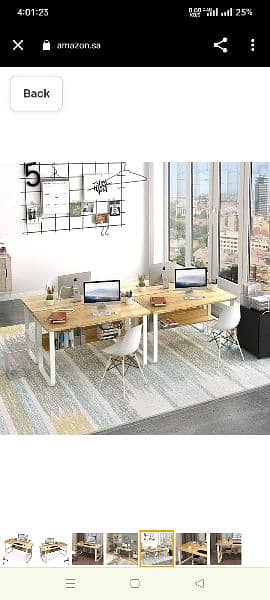 complete table workstation study writing gaming PC office desk 0