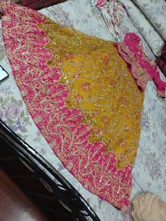 mehndi bridal lehnga