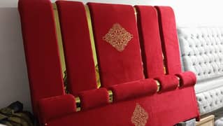 Velvet poshish bed / bedset / double bed / king size bed /