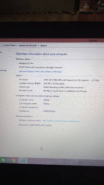 (hp)  i5 5th generation 8gb ram ssd 4