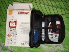 Certiza Glucometer just box open with 2 mesage gadgets