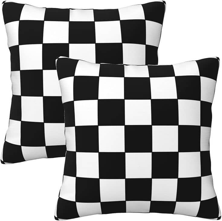 DIGITAL BLACK AND WHITE CUSHION COVER 2