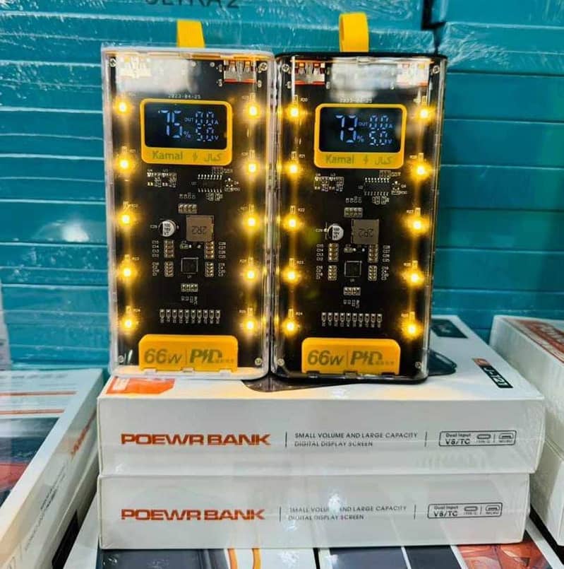 66w fast powerbank with 20000 8