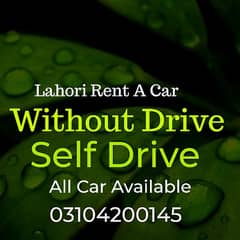 Rent A Car Self Drive service in Lahore