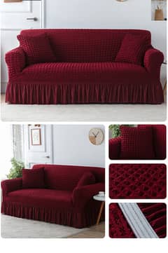 Turkish Sofa Cover, Bubble Sofa Cover, Frill Sofa Cover, Karachi