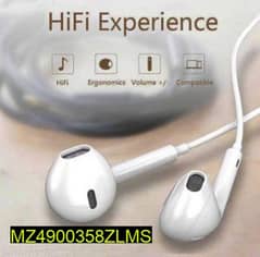 wired Handsfree , white