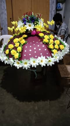 decorated amberella for decorating use and wedding entry use