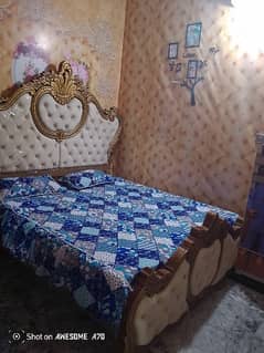 Urgent for sale|king size bed, 2 side table, 1 dressing table