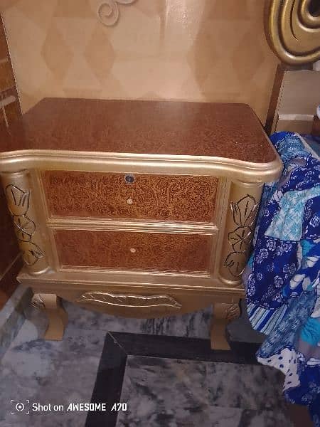 Urgent for sale|king size bed, 2 side table, 1 dressing table 3