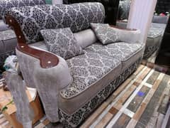 6 Seater sofa set / 3+2+1 seater sofa set / wooden sofa / poshish sofa