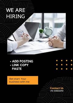 Online Job's Available/Ads Posting/Link Copy Paste