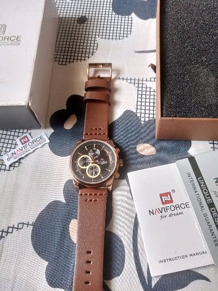 Naviforce Men's chronograph Brand New watch 0