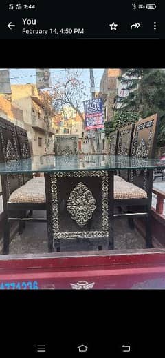 Dining table with 6 chair