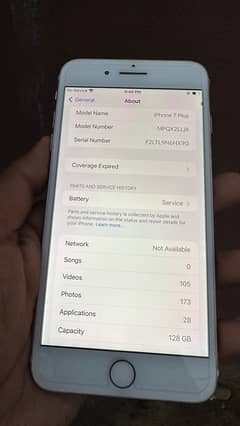 iPhone 7 Plus Non PTA 128 gb battery 76 %