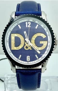 D&G blue and gold watch Japanese. 0