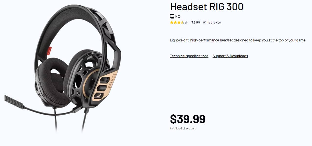 RIG 300 gaming head phone for PC,Xbox1,ps4/5 1