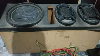 Kenwood Woofer With Speakers And Amplifier