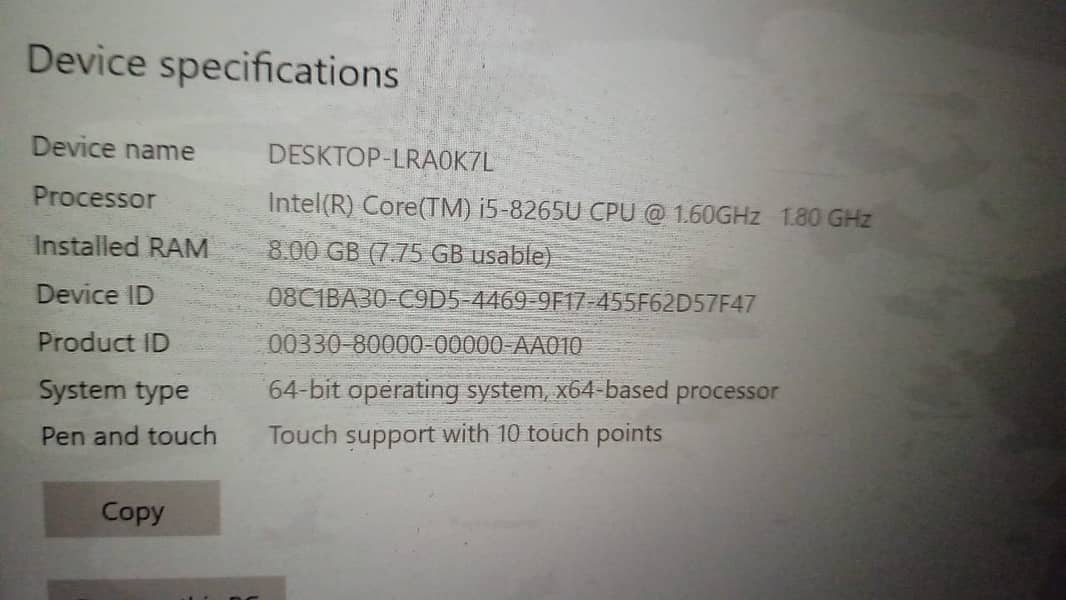 New i5 Gen 8 8gb Ram 3