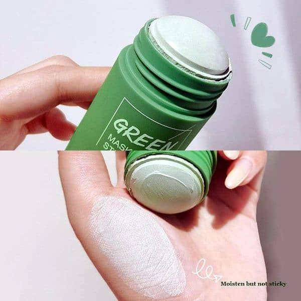 Green Tea Face Ceansing Mask And Purifying Clay Stick 1