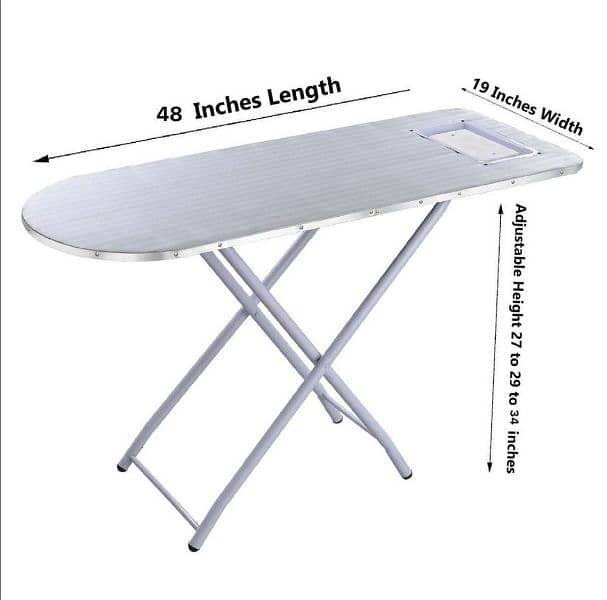 Adjustable and foldable iron stand table 1