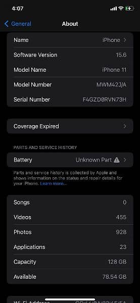 I phone 11 Pta approve 128gb betry change 6