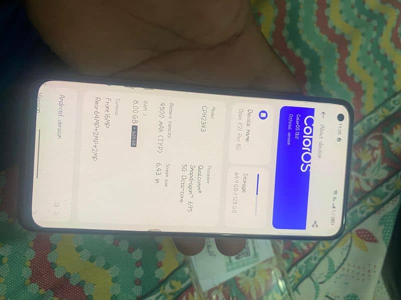 Oppo F21 Pro 5G 8/128GB With complete box Exchangeposs with Iphone 13 6