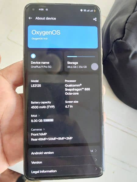 One Plus 9 Pro 5g 8/256 10/10 6